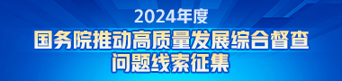 2024年度国务院推动高质量发展综合督查征集问题线索